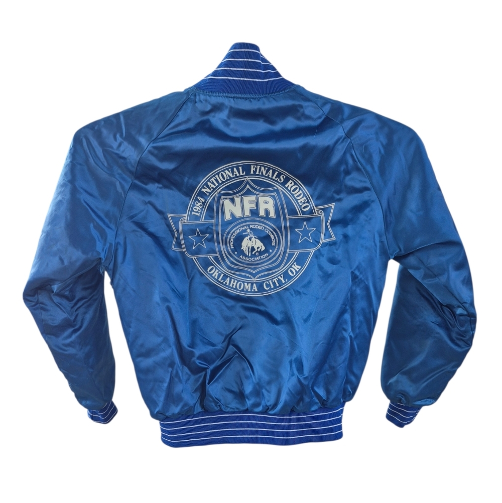 Vintage 1984 National Finals Rodeo Satin Jacket, Medium